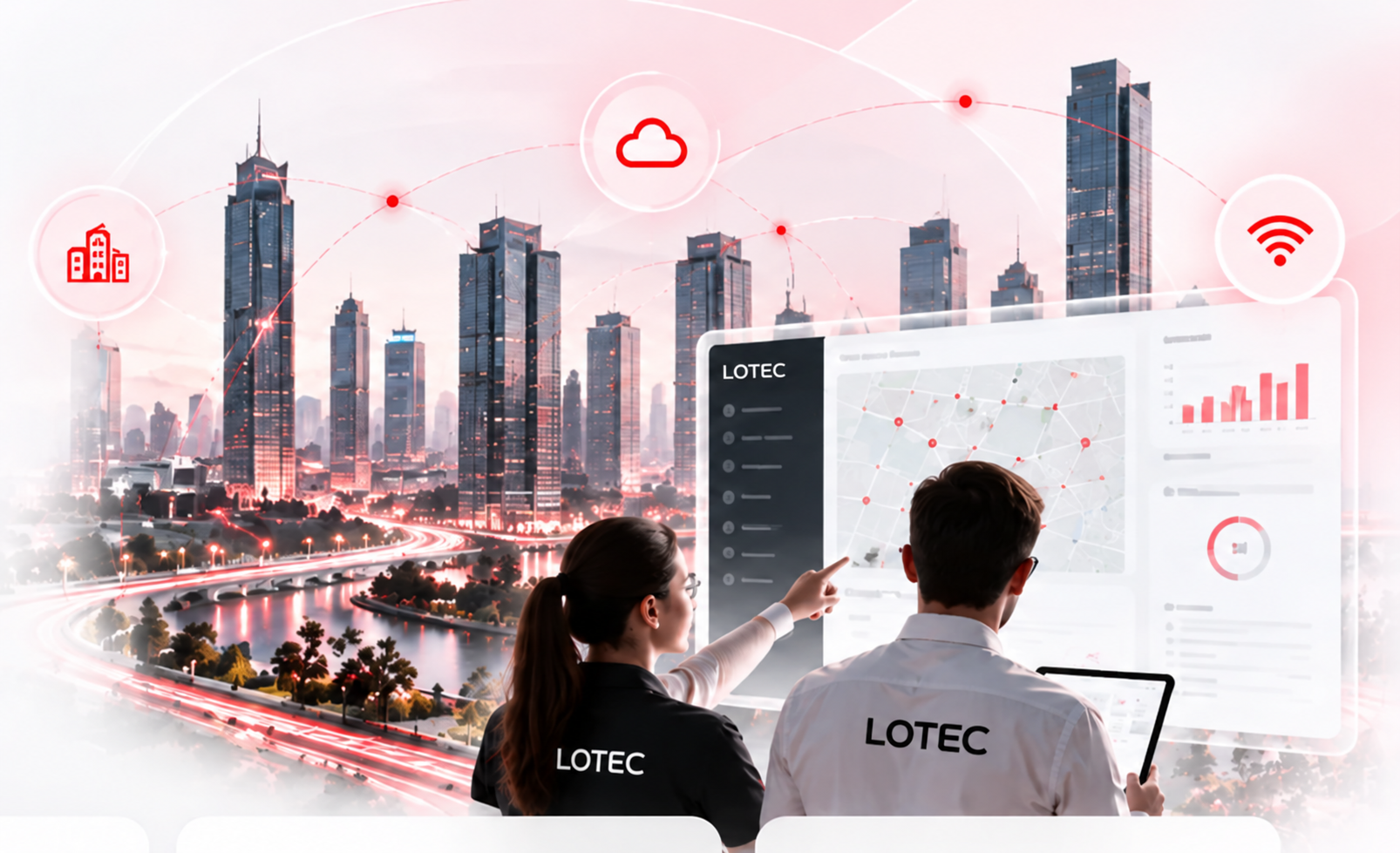 LOTEC akıllı şehir, IoT ve merkezi yönetim çözümleri